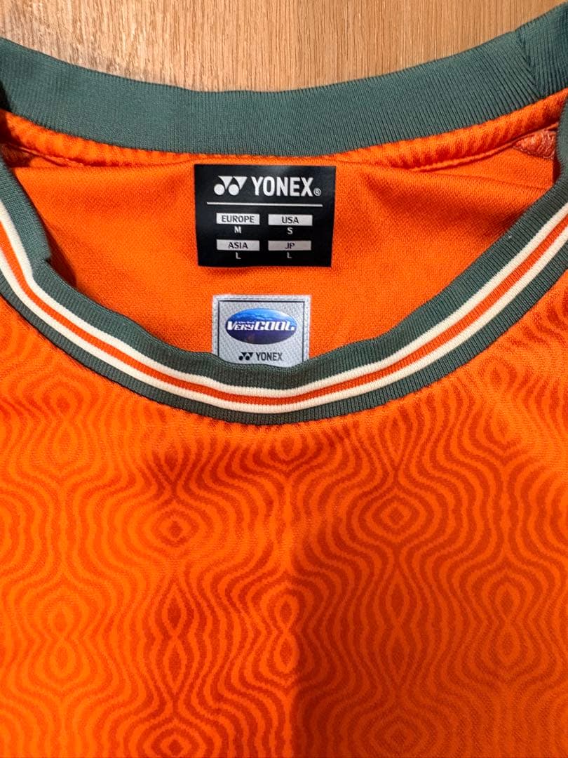 YONEX バドミントンユニフォーム L オレンジ