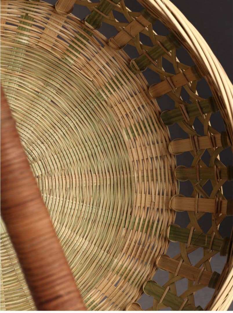 竹細工 極上品かご 収納 手作工芸品 市場かご 手提かご 買い物かご