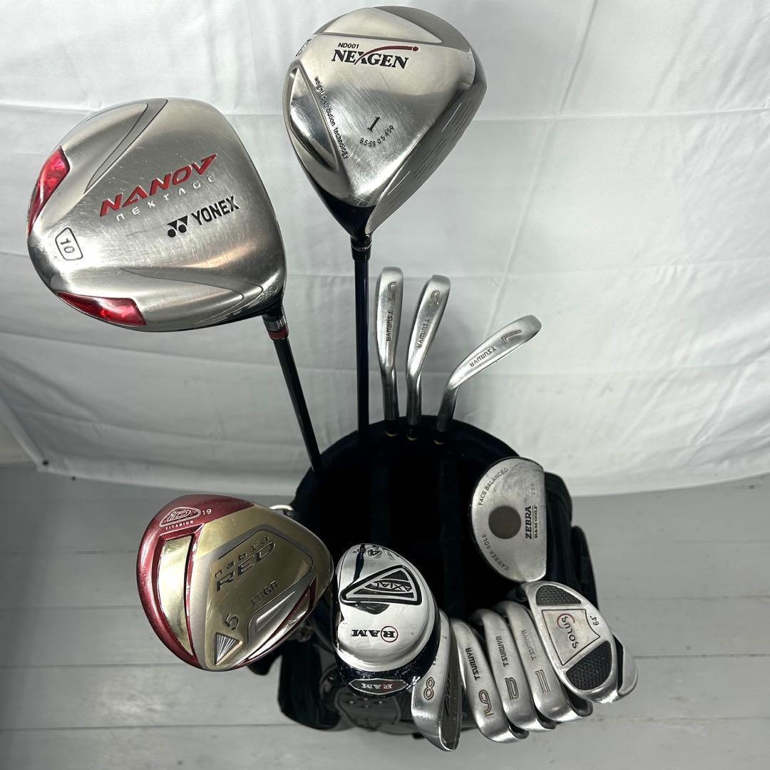 本格派 メンズゴルフクラブ 13本 フルセット ゴルフセット YONEX
