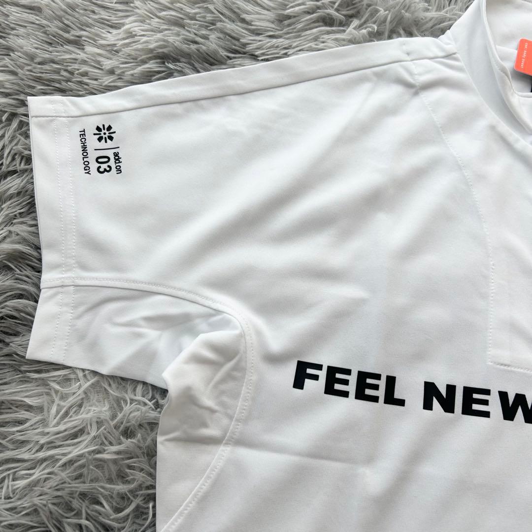 新品　PING ピン　セットアップ　半袖シャツ　ハーフジップ　パンツ　ホワイト