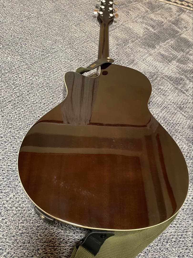 Morris エレアコ　アコギ　R-011 ダークブラウン ギターケース付き
