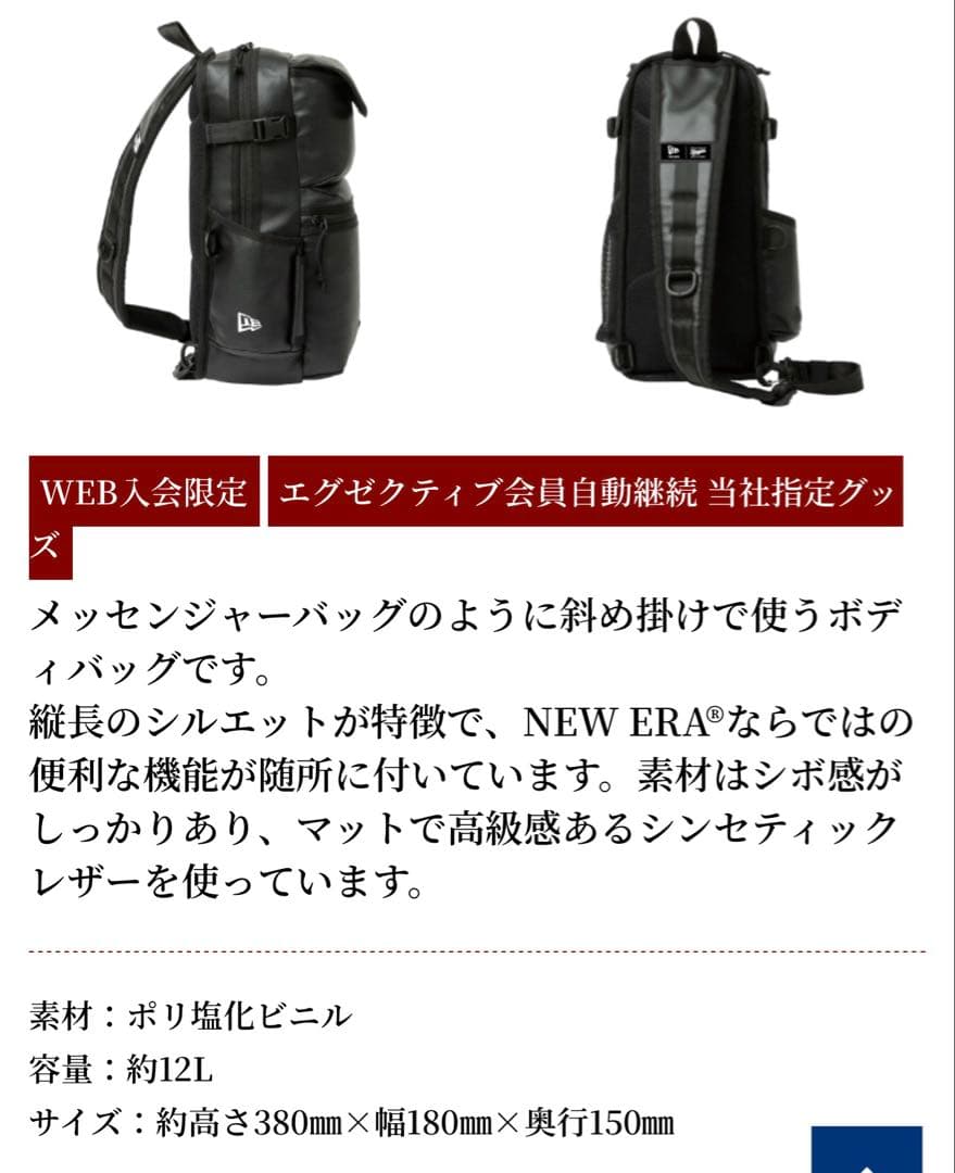 中日ドラゴンズ　エグゼクティブ会員 2025.2026年特典バック２個セット