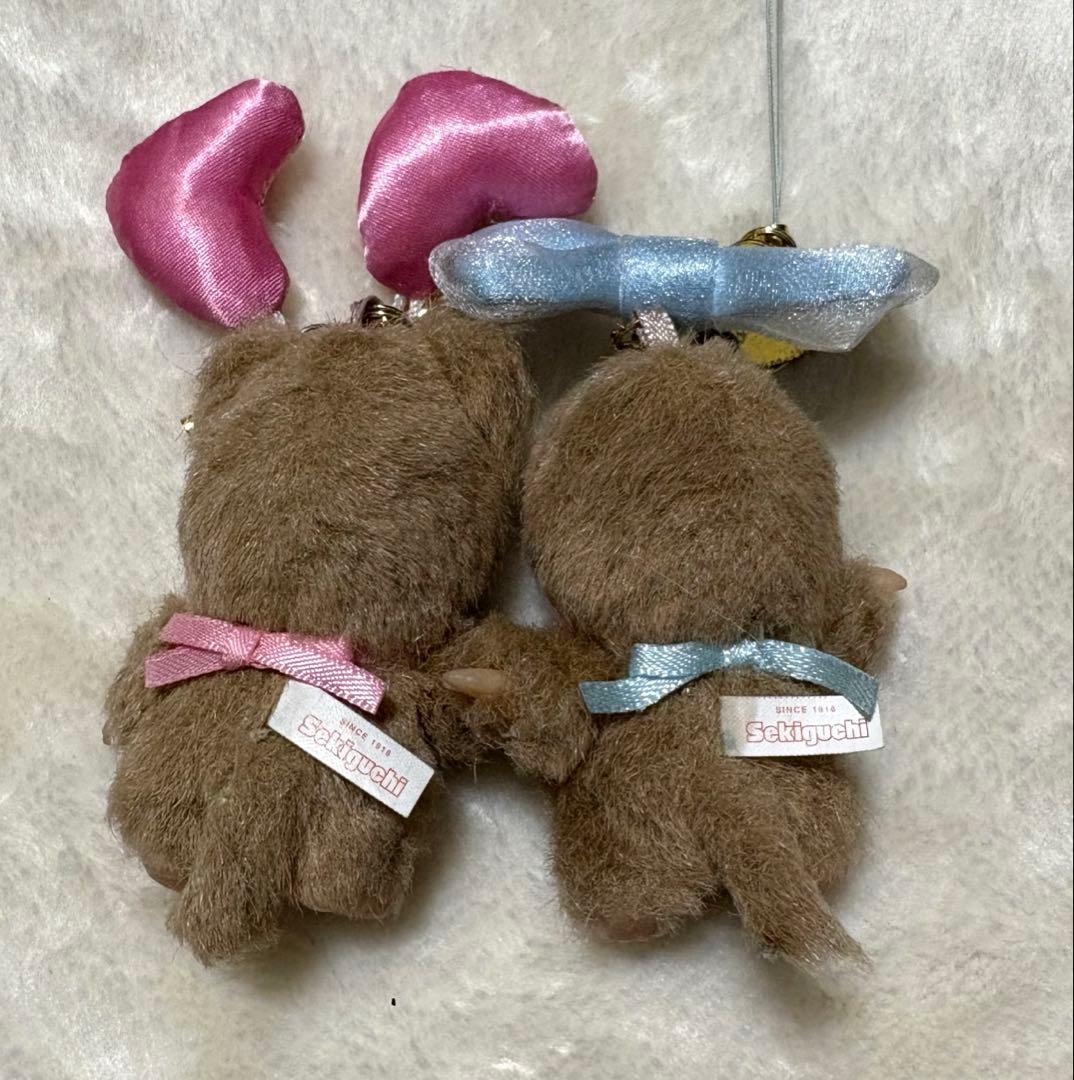 セキグチ モンチッチ マスコット ぬいぐるみ キーホルダー レトロ 【希少品】