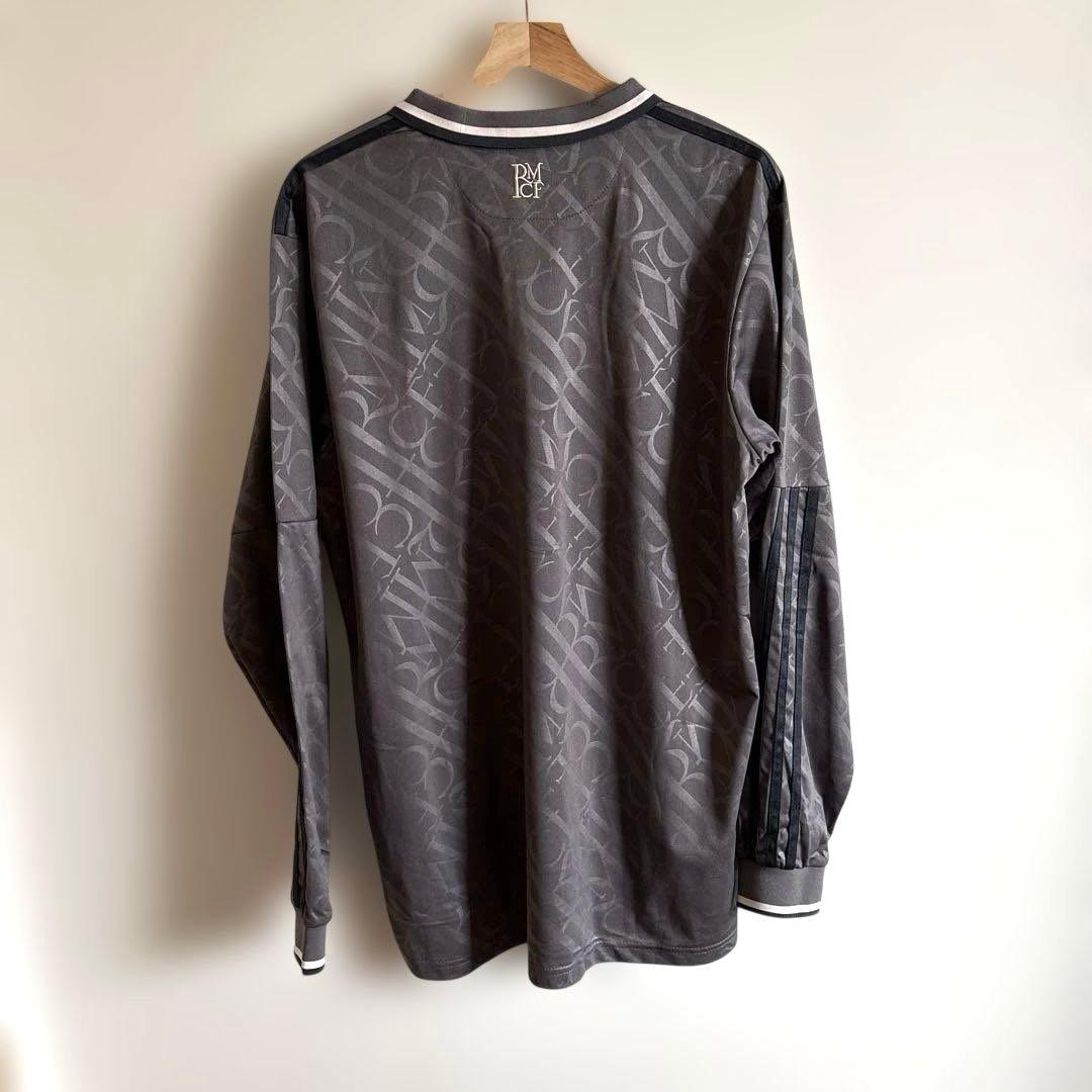 adidas レアル・マドリード 長袖ユニフォーム グレー 2XLサイズ