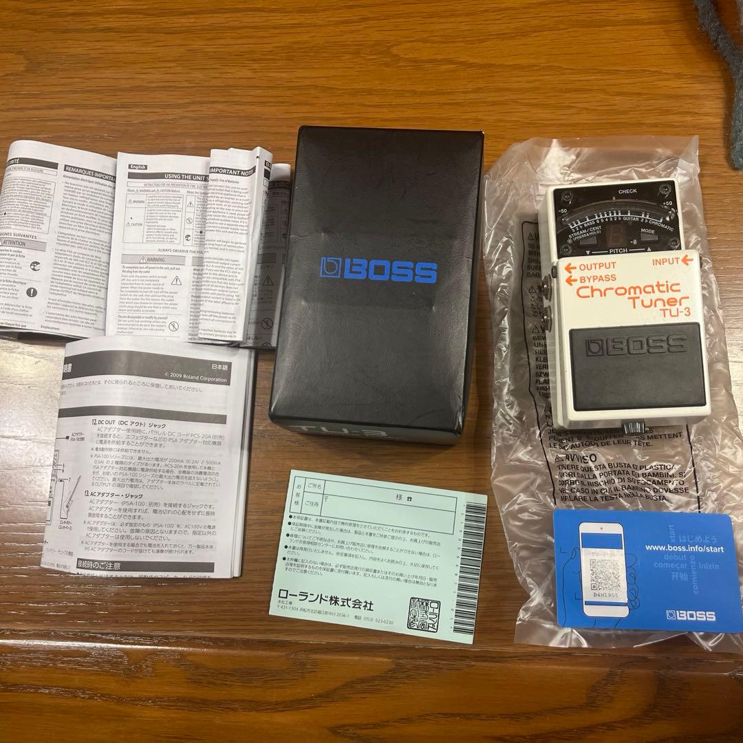 【美品】BOSS TU3 チューナー　箱、説明書付き