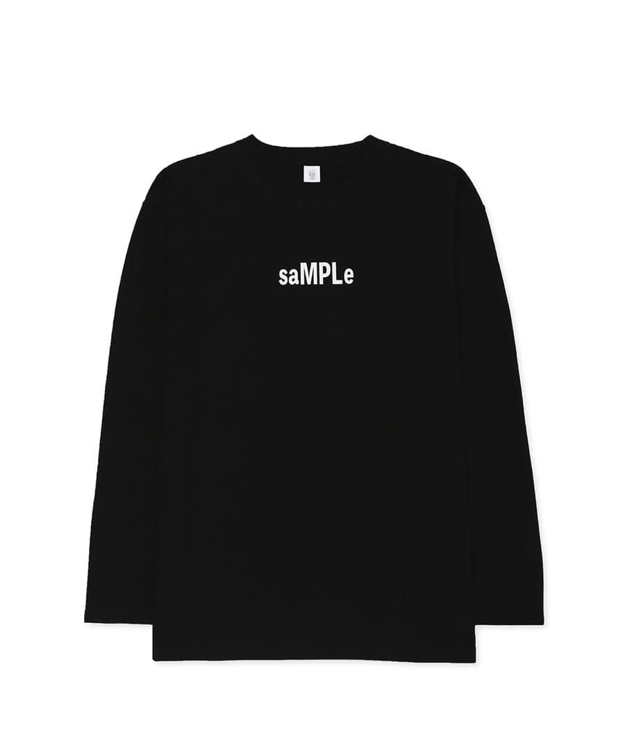 saMPLe ロングスリーブTシャツ ブラック 板垣李光人