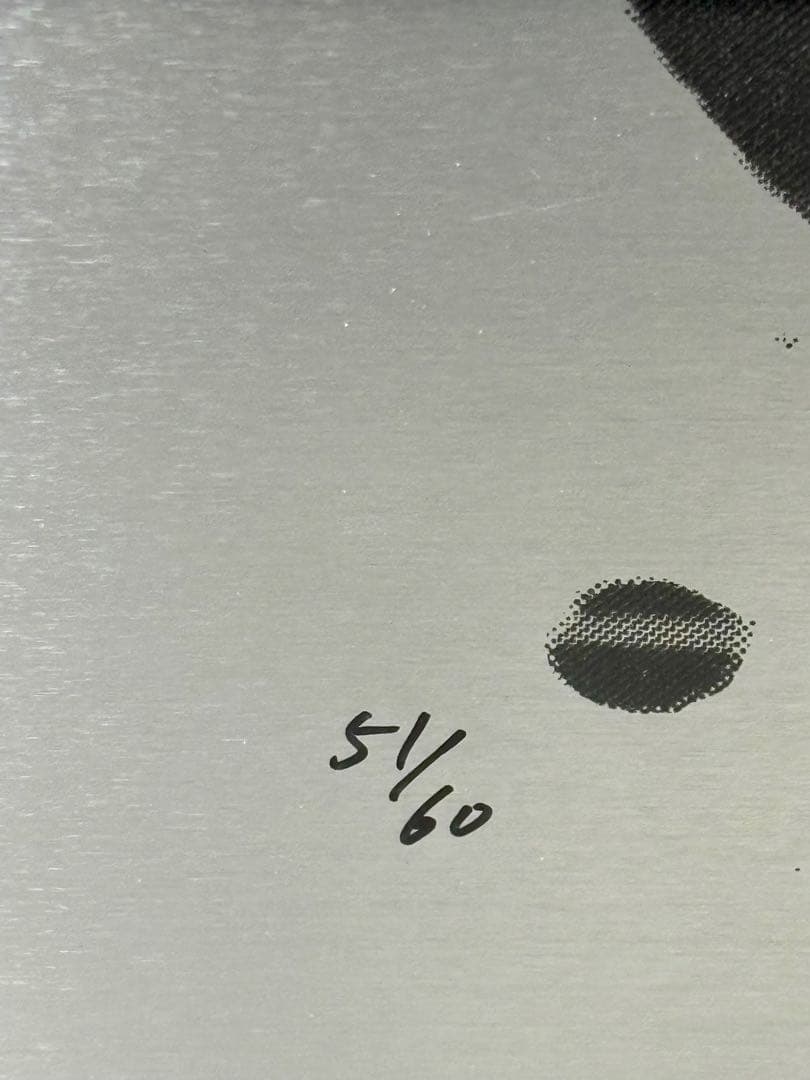 #越谷賢一 「SWITCH-ON」 アルミ板シルクスクリーン版画　限定51/60