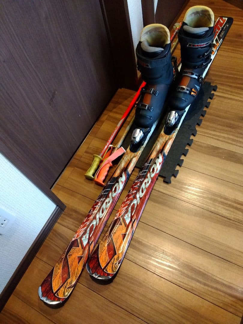【ハイエンド】NORDICA 学生・メンズ/スキーセット・メンテ・WAX済み✔