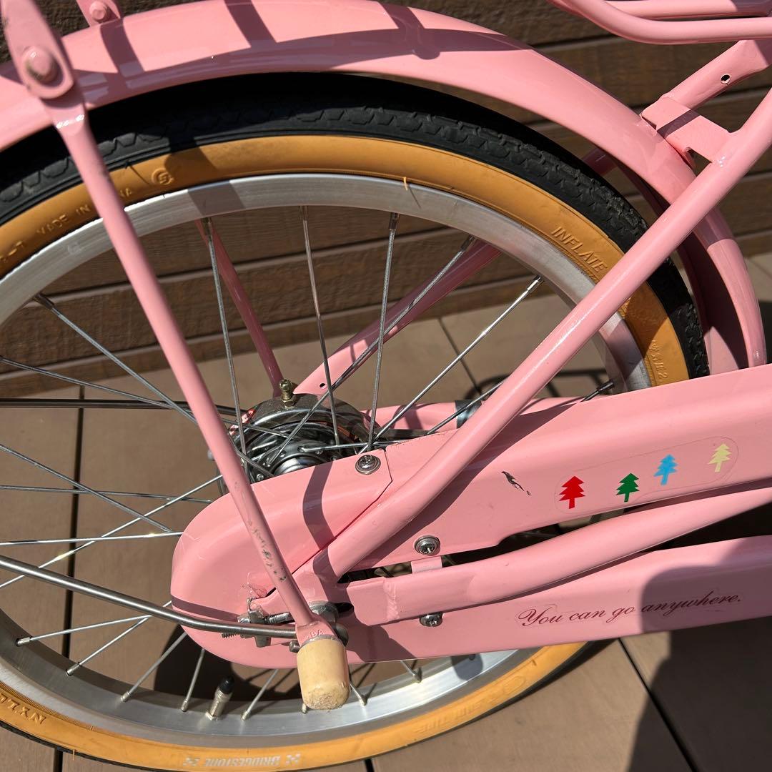 送料込　ブリヂストン HACCHI 子供用自転車 ピンク 18インチ　補助輪付き