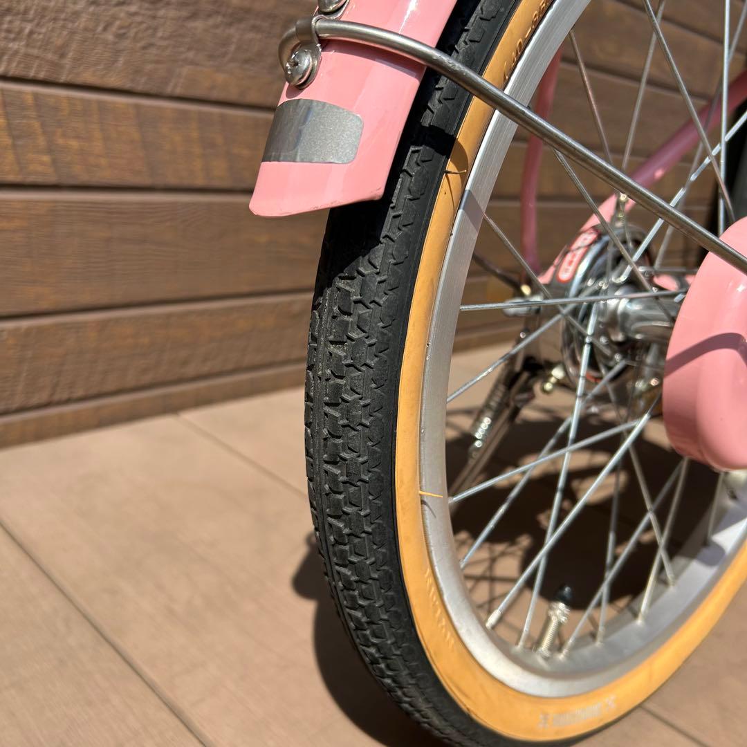 送料込　ブリヂストン HACCHI 子供用自転車 ピンク 18インチ　補助輪付き
