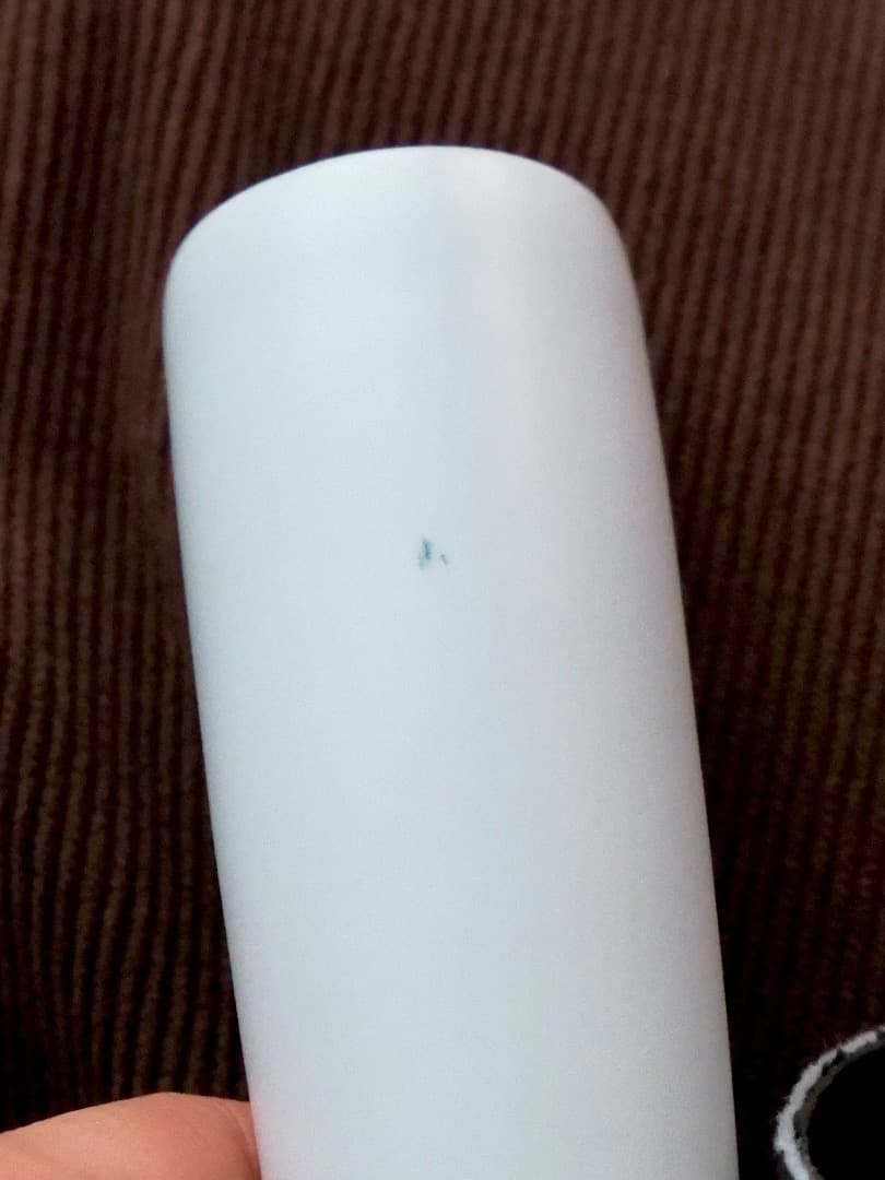 四代 永澤永信　出石焼　白磁　白雪瓷　花瓶　華道具　美品　Q2452