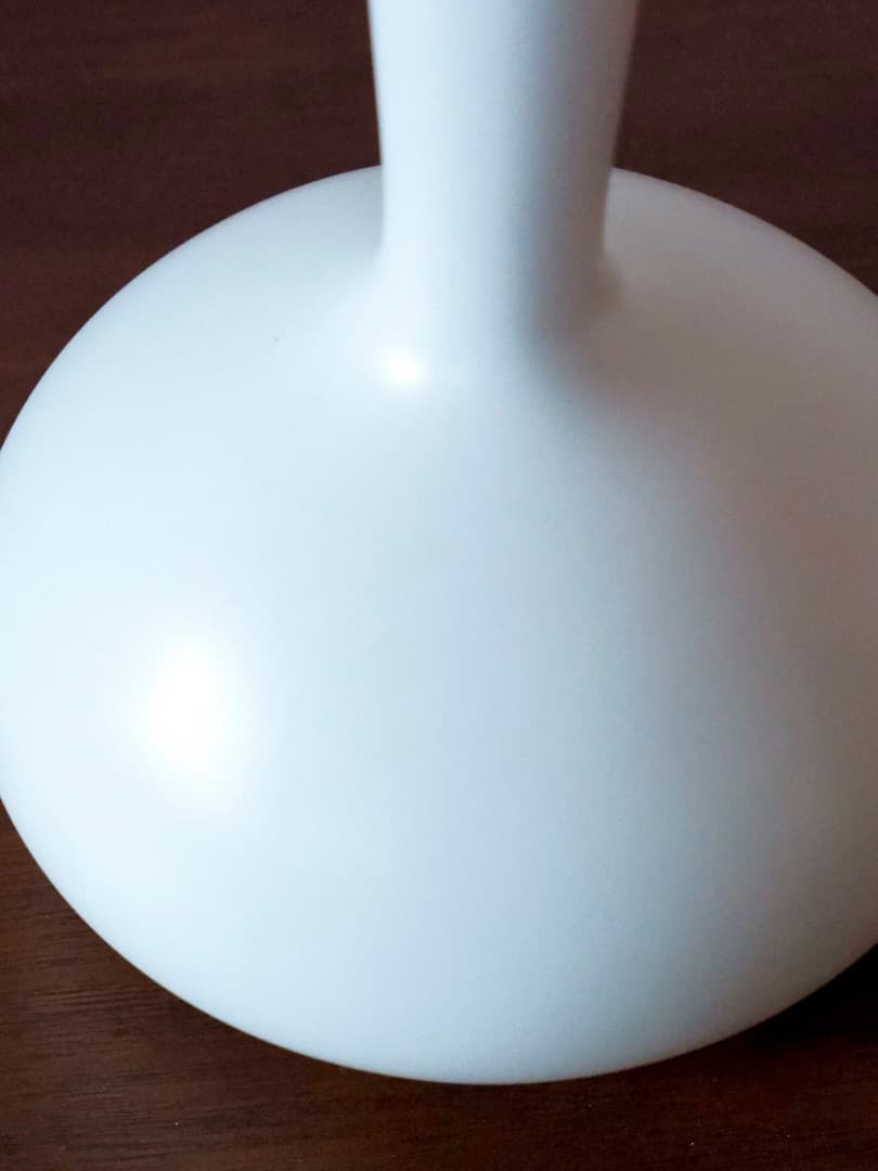 四代 永澤永信　出石焼　白磁　白雪瓷　花瓶　華道具　美品　Q2452