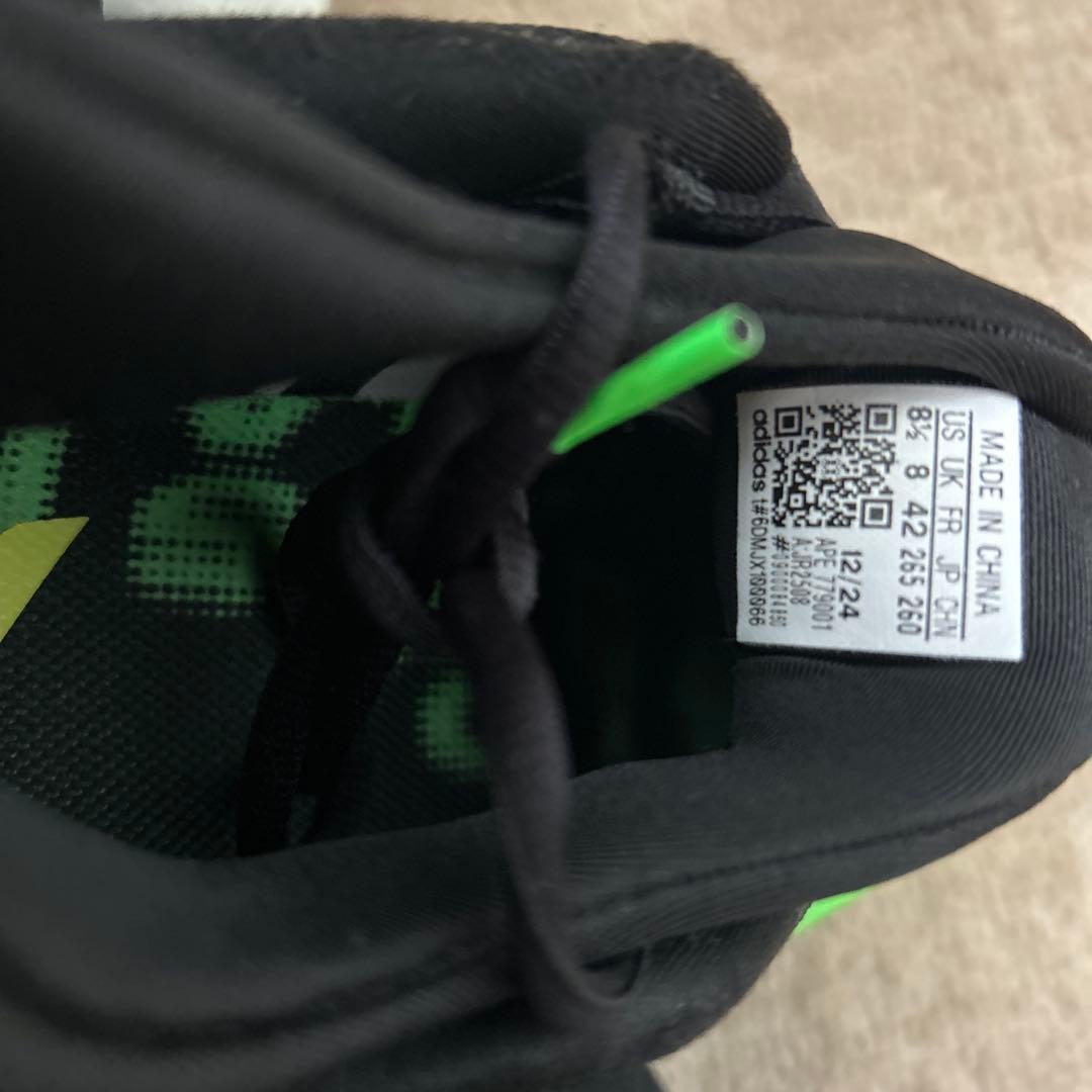 シューズ(男性用) adidas dame9 Screaming Green/Core Black/
