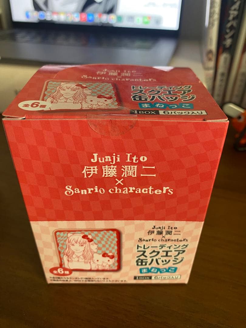 伊藤潤二×サンリオ スクエア缶バッジ 全6種セット