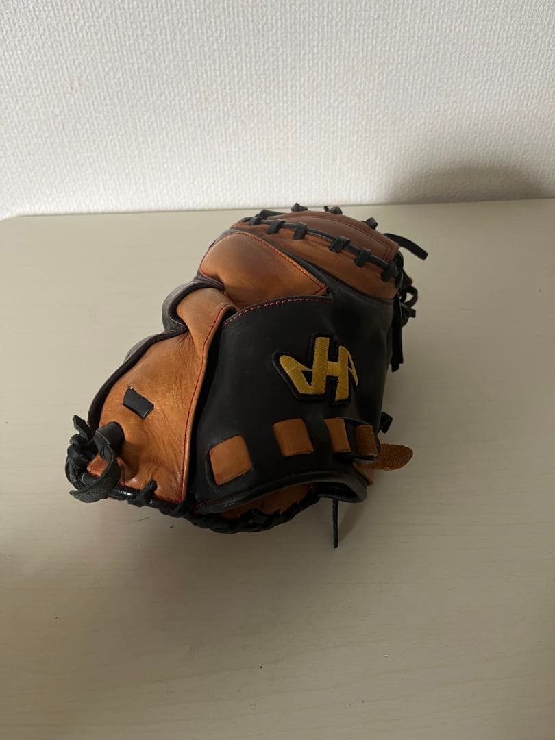 野球グローブ 黒と茶色 レザー