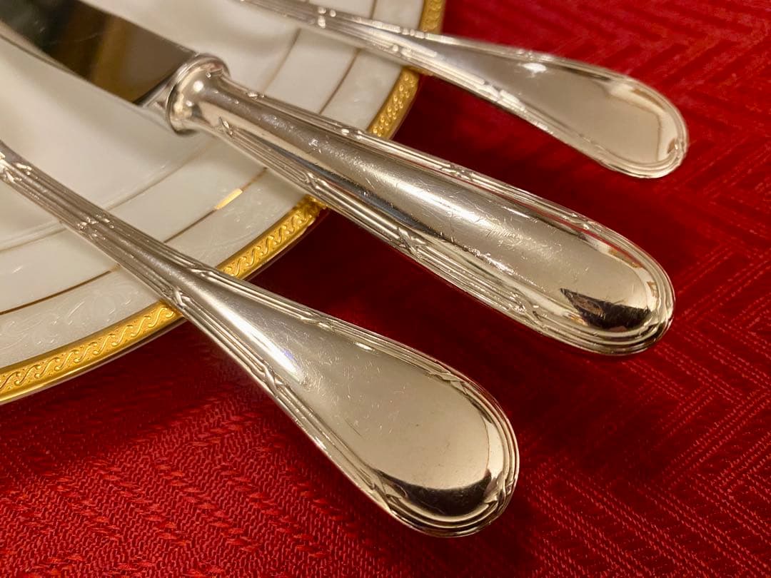 【☆超レアアイテム☆】クリストフル ホテル仕様 デザートカトラリーセット
