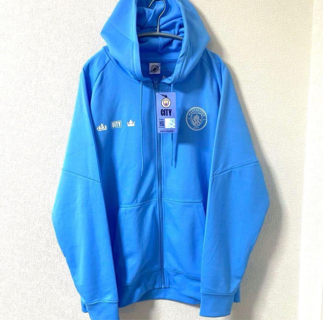プレミアリーグ　マンチェスターシティ　FC パーカー　ジップアップ　長袖　XL