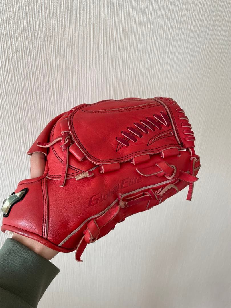 Mizuno Global Elite レッドグローブ 収納袋付き
