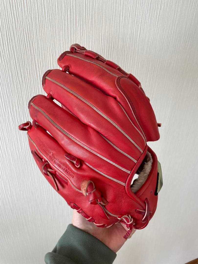 Mizuno Global Elite レッドグローブ 収納袋付き