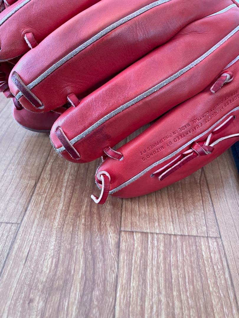 Mizuno Global Elite レッドグローブ 収納袋付き