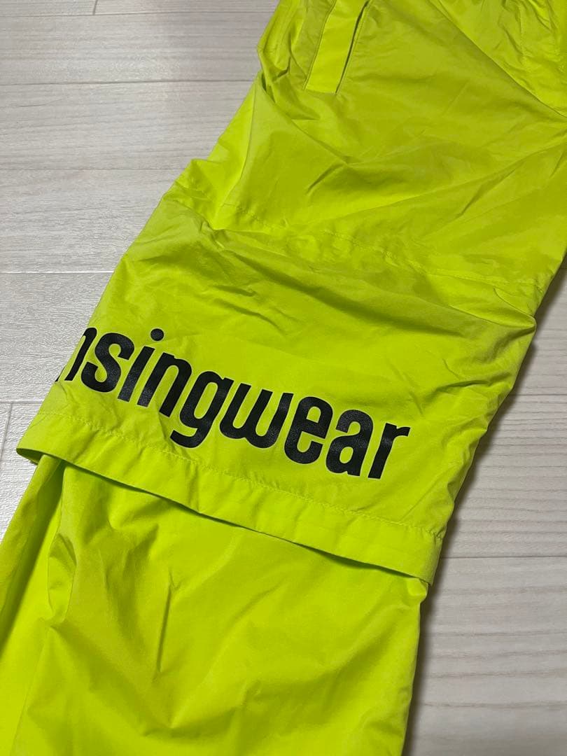 Munsingwear マンシングウェア レインウェア/イエロー 上下セット M