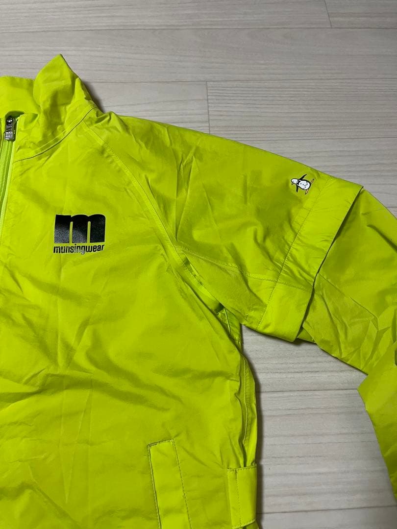 Munsingwear マンシングウェア レインウェア/イエロー 上下セット M
