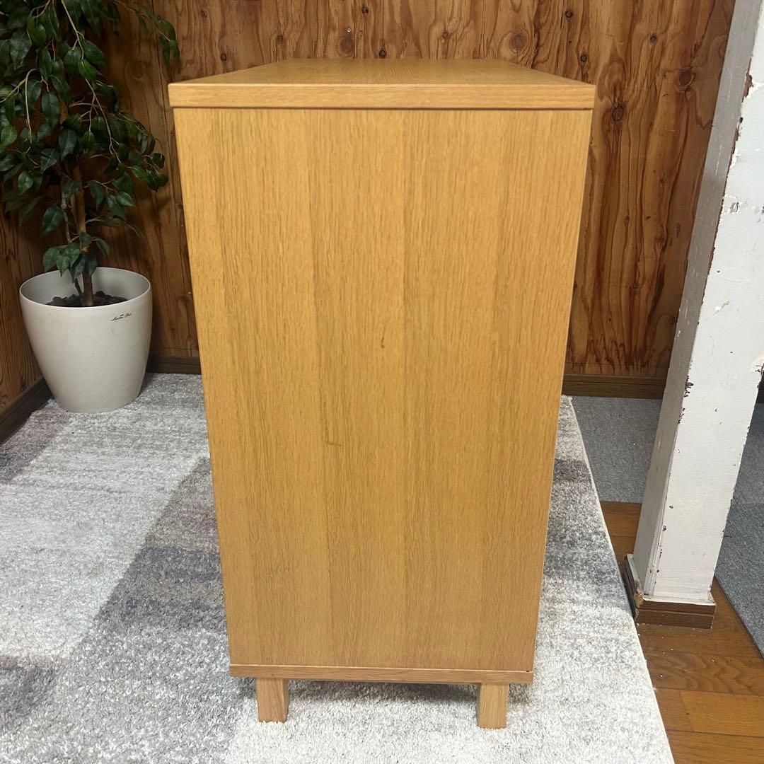 都内23区送料無料❗️ 無印良品　キャビネット　ガラス扉　オーク材✨