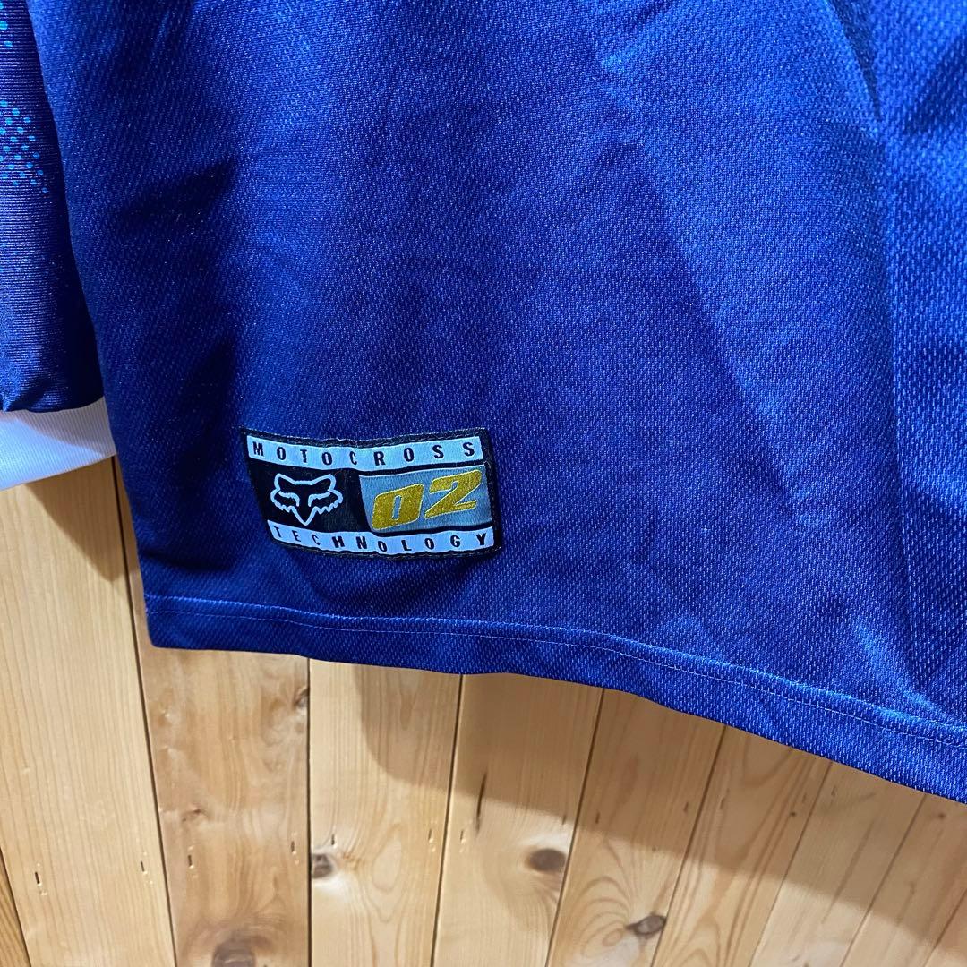 ss4974 FOX フォックス レーシングシャツ サイクルジャージ 青