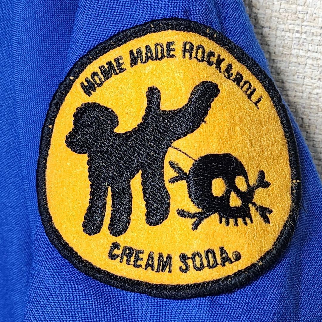 【希少】ミラクルウーマン ボーリングシャツ ロカビリー ピンクドラゴン ブルー