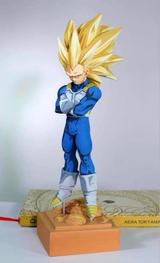 リペイント　二次元彩色　ガレージキット　ドラゴンボール　超サイヤ人3ベジータ