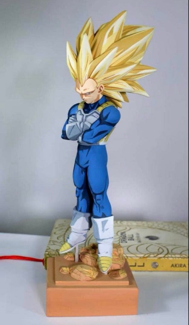 リペイント　二次元彩色　ガレージキット　ドラゴンボール　超サイヤ人3ベジータ