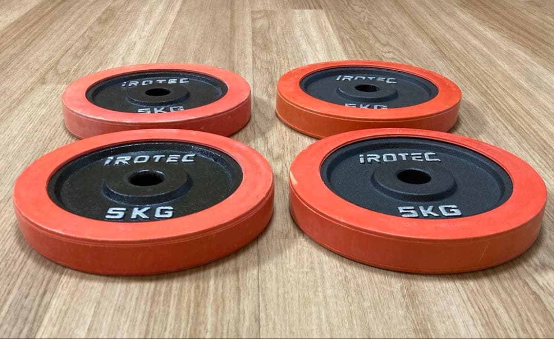 アイロテック irotec プレート5kg 4枚セット ダンベル　バーベル