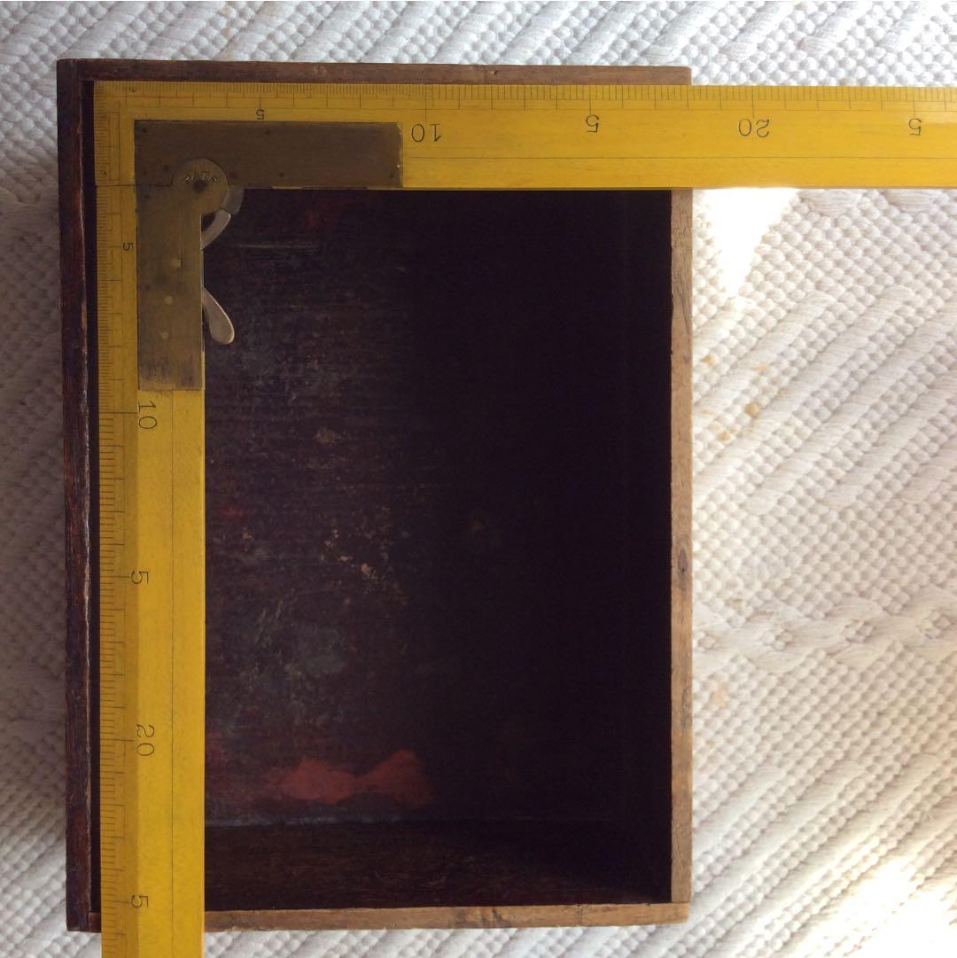 アンティーク家具　針箱 & 鏡台(鏡無し) 桑材