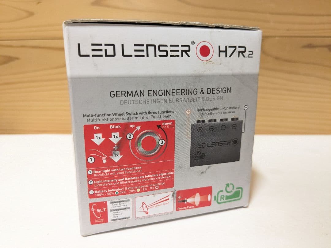 【未開封】LED Head Light LEDLENSER H7R.2　レッド