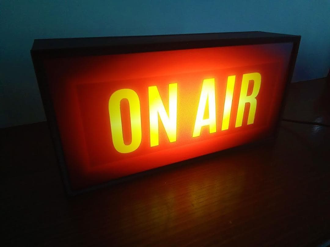 オンエア ON AIR サイン ランプ 看板 置物 雑貨 LEDライトBOX ①
