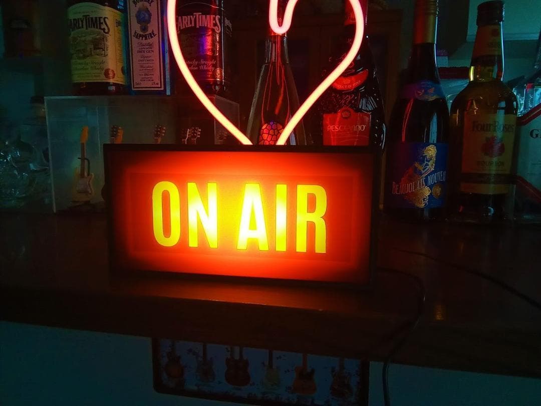 オンエア ON AIR サイン ランプ 看板 置物 雑貨 LEDライトBOX ①