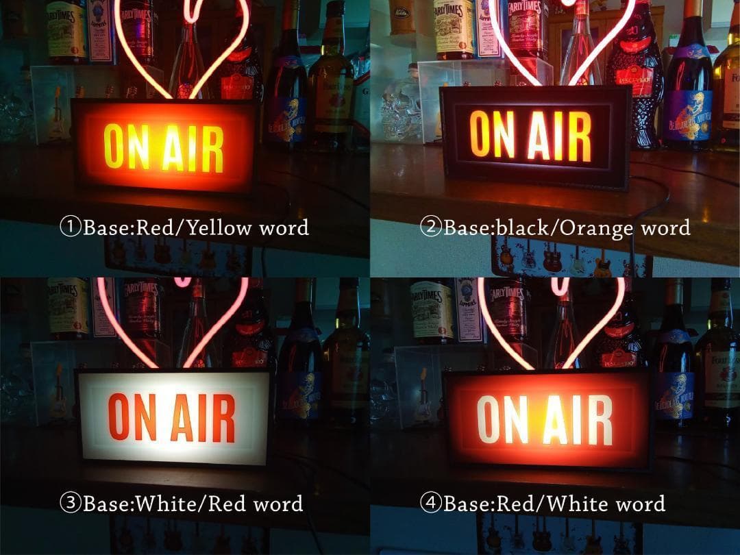 オンエア ON AIR サイン ランプ 看板 置物 雑貨 LEDライトBOX ①