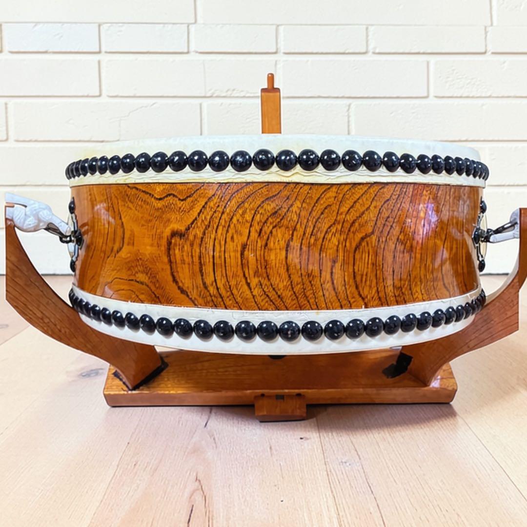 和太鼓 平胴太鼓 1尺2寸 36cm スタンド付き バチ付き セット 木製台