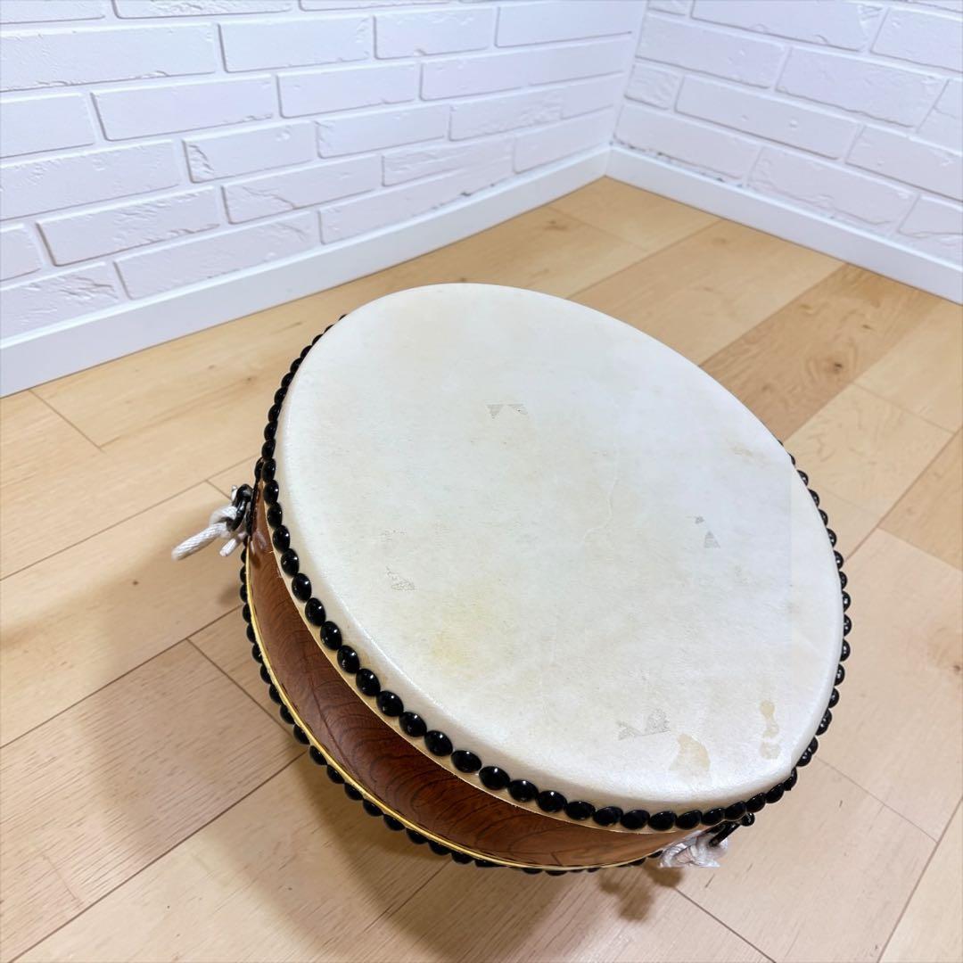 和太鼓 平胴太鼓 1尺2寸 36cm スタンド付き バチ付き セット 木製台