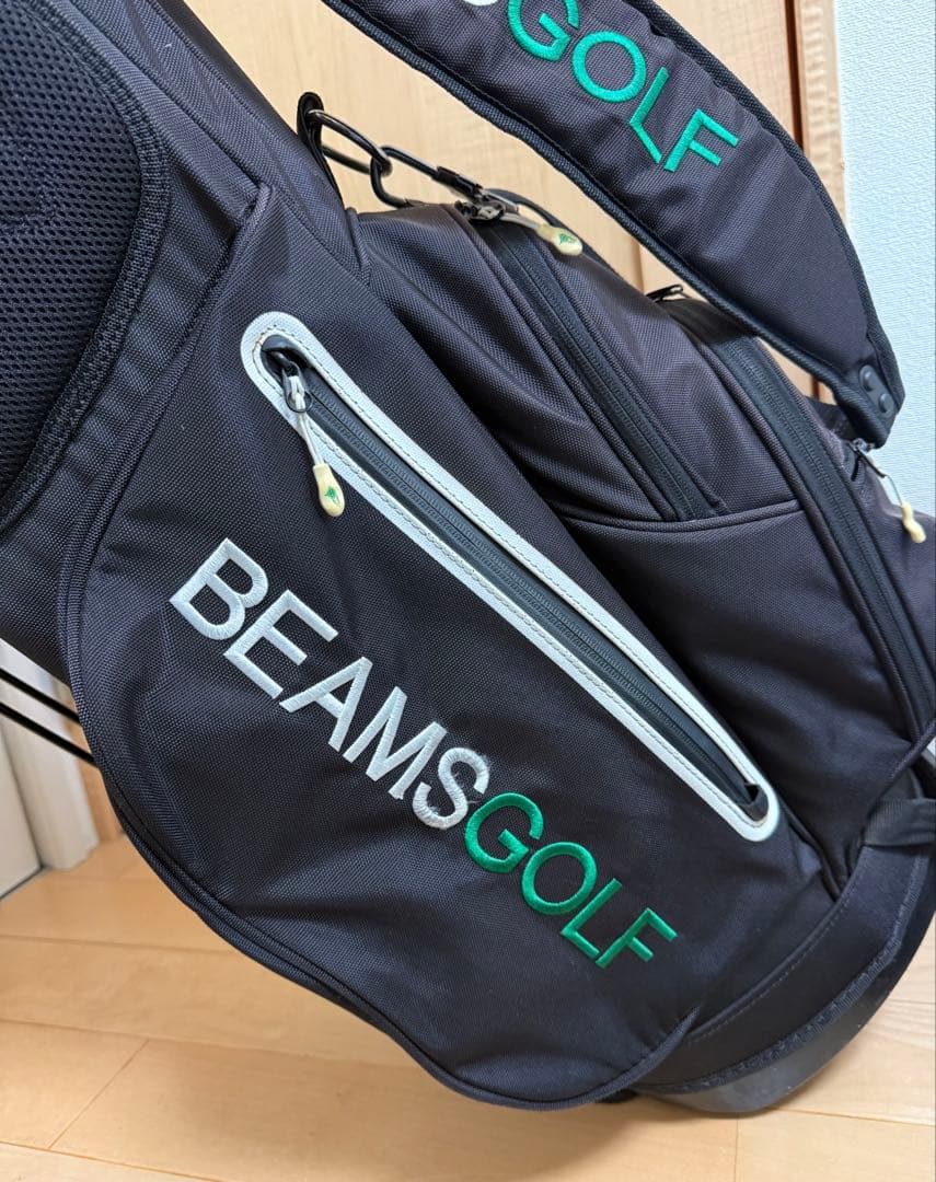 美品★ビームス★スタンドキャディバッグ★ゴルフ★BEAMS★ゴルフバッグ★レア