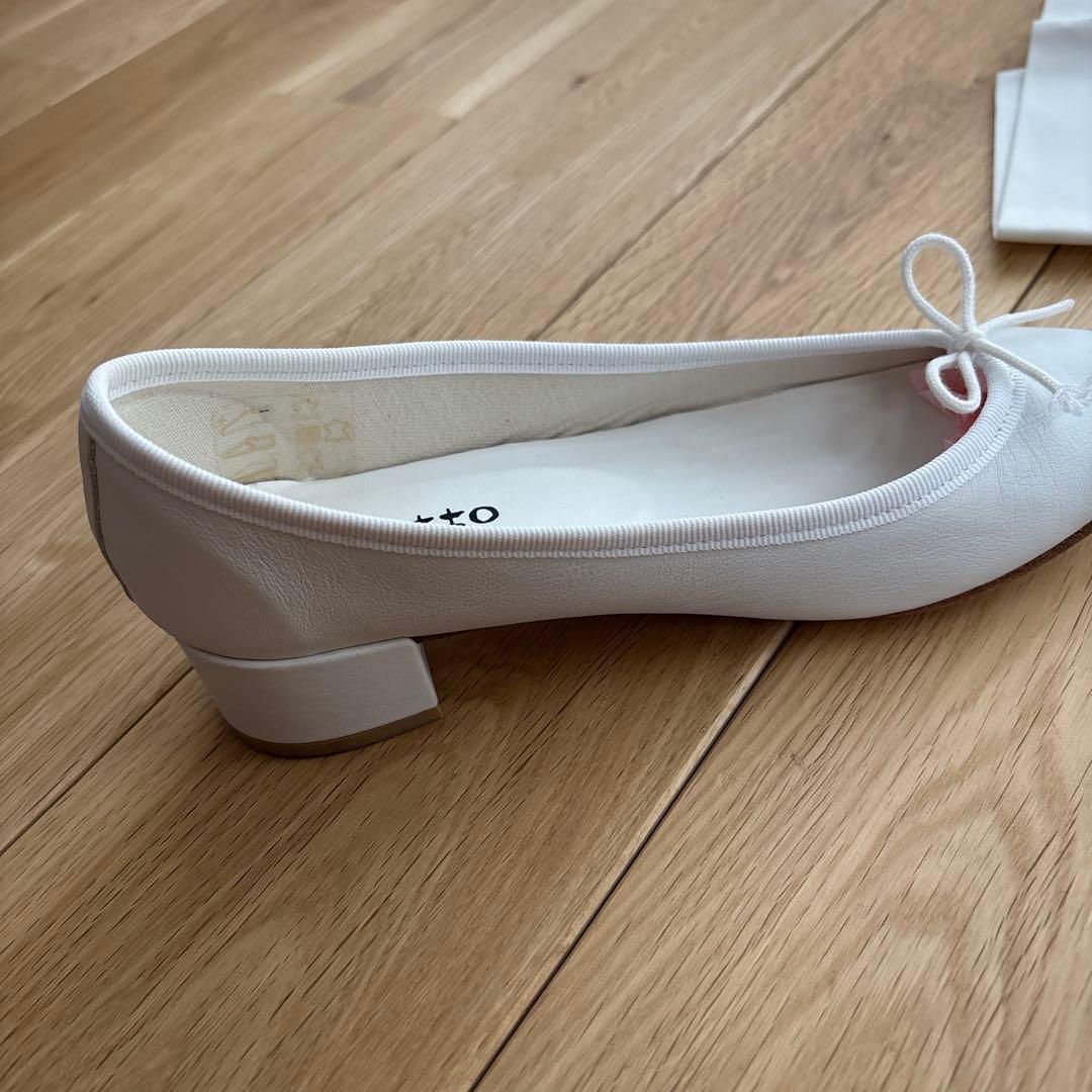 repetto ホワイト バレエシューズ