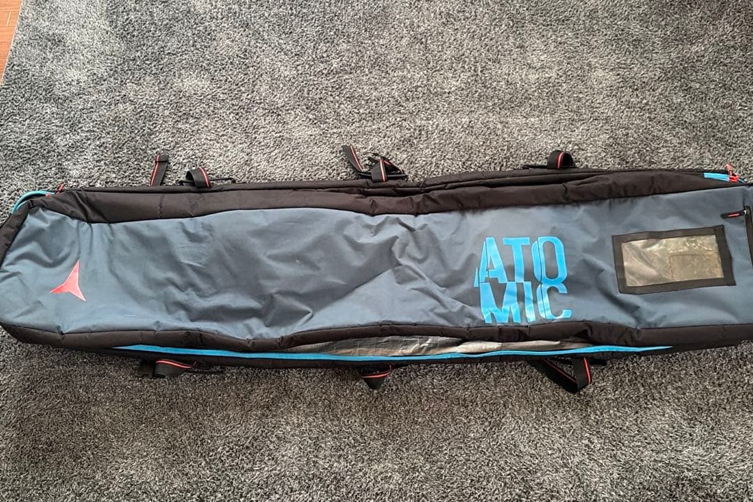Atomic スキーバッグ 最大4台収納可　グレー/青