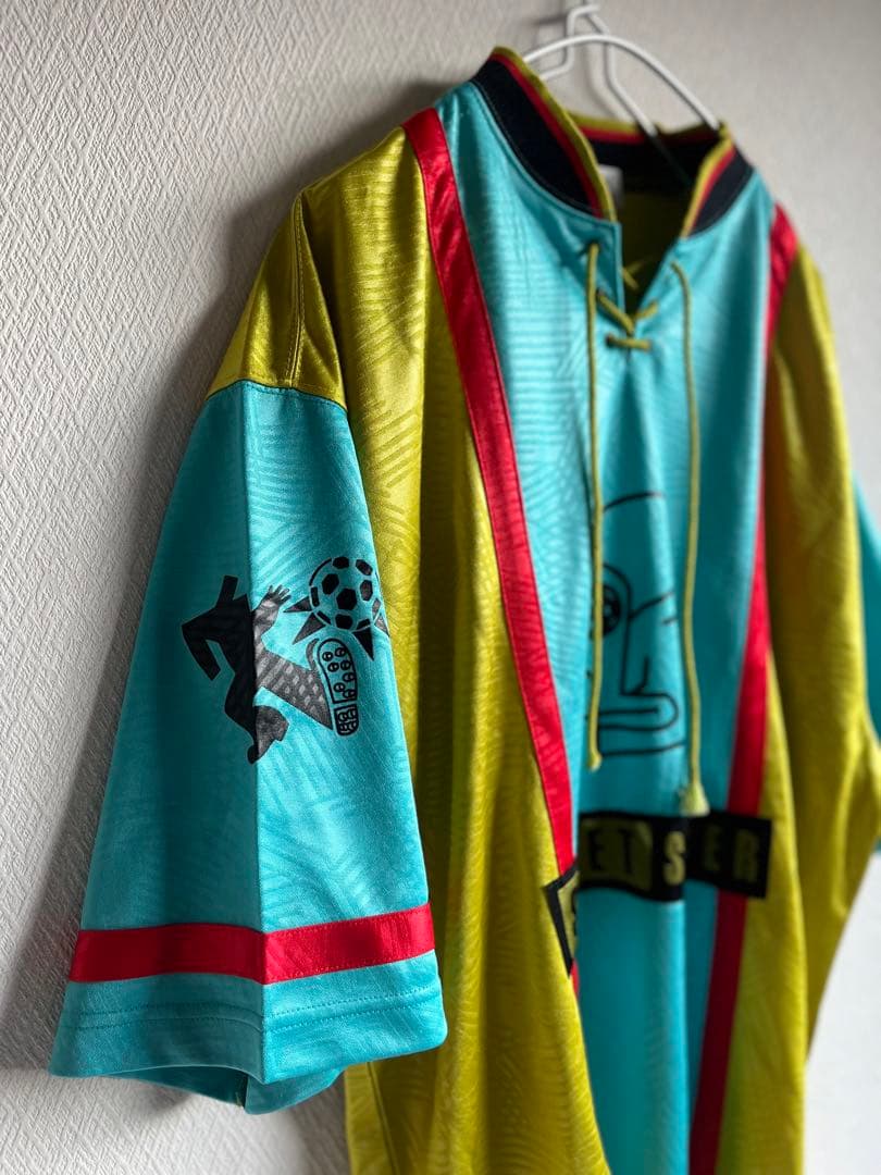 90s ヴィンテージ PUMA プーマ ゲームシャツ 万国旗 古着 アート