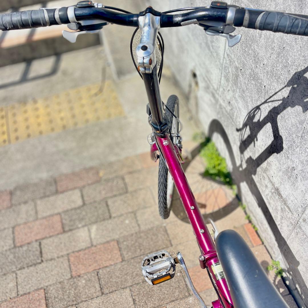 ゆん KHS F20-T2 小径車 ミニベロ クロモリ 2×8速