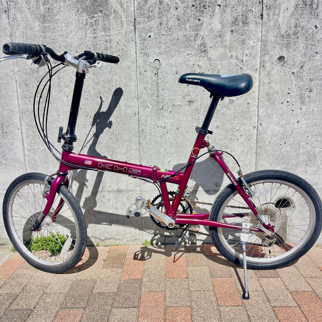 ゆん KHS F20-T2 小径車 ミニベロ クロモリ 2×8速