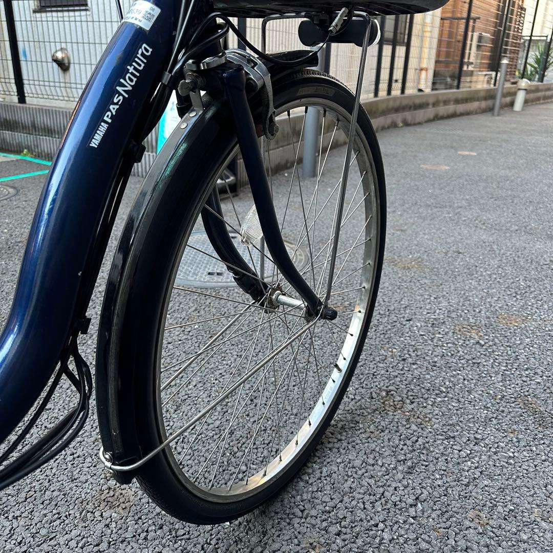 最終価格　ヤマハ　PAS natural 27インチ 電動自転車　前カゴ付き