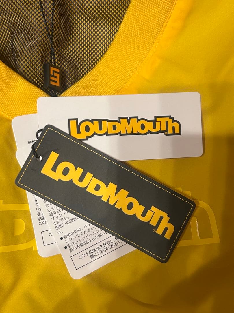 【新品タグ付き】LOUDMOUTH メンズ 2WAYプルオーバー イエロー XL