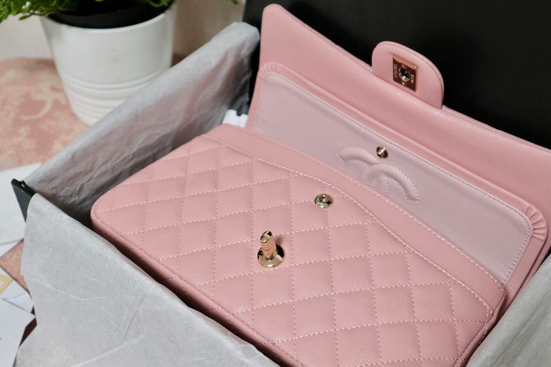 再出品　CHANEL シャネル ピンク キルティング ショルダーバッグ