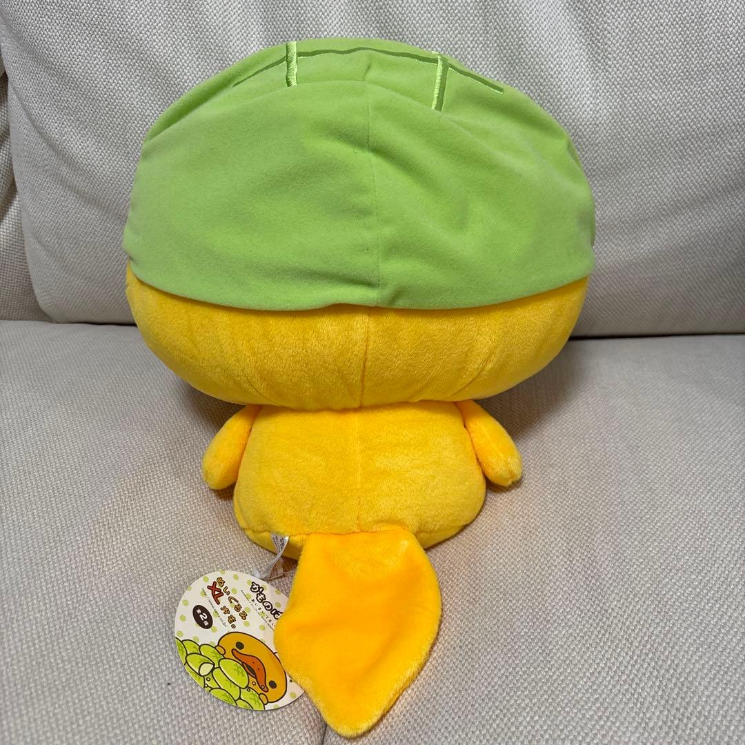 【美品】かものはしかも。 ぬいぐるみ メロンの帽子 XLサイズ タグ付き