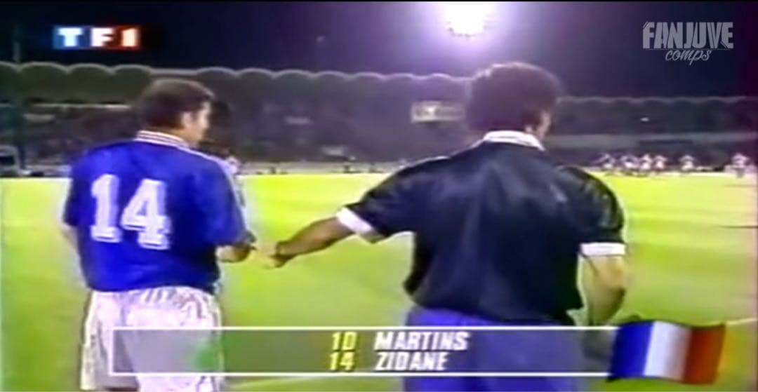 【ジダン代表デビュー１４番モデル】ジダン ＃１４ フランス代表 １９９４（H）